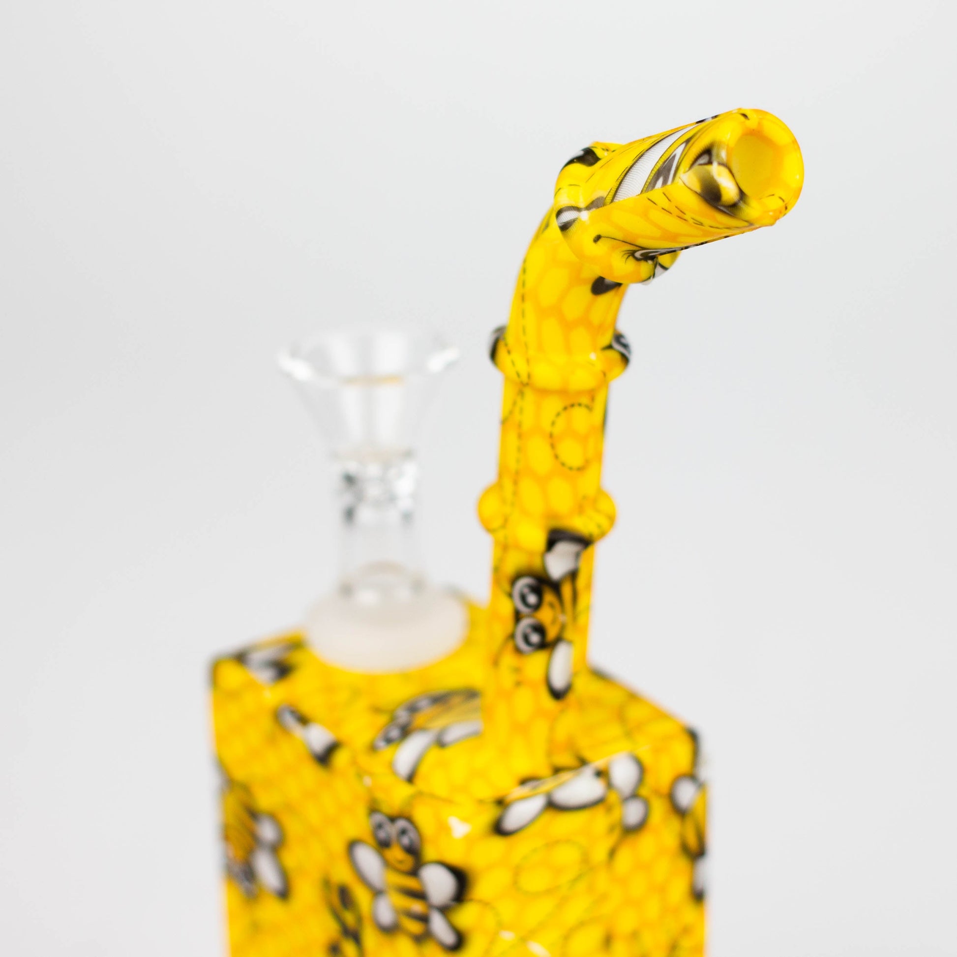 Fortune | 8" Hydrographic Silicone Square Pipe-Assorted [SP1001P] Resin · Silicone · Plastic Bong Fortune