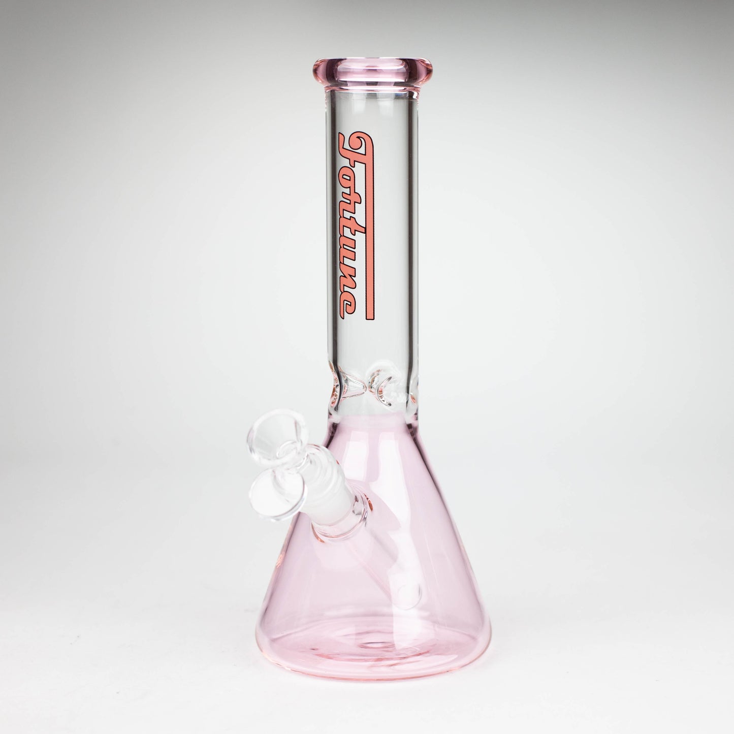 Fortune | 10" 4mm Color Beaker bong [103804] Glass Bong Fortune Pink
