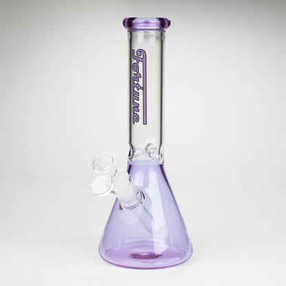 Fortune | 10" 4mm Color Beaker bong [103804] Glass Bong Fortune Purple