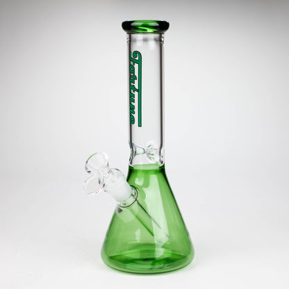 Fortune | 10" 4mm Color Beaker bong [103804] Glass Bong Fortune Green