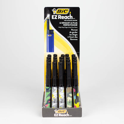 Bic EZ Reach CAMOFLAUGE Lighter - Display of 20 Torch ONE