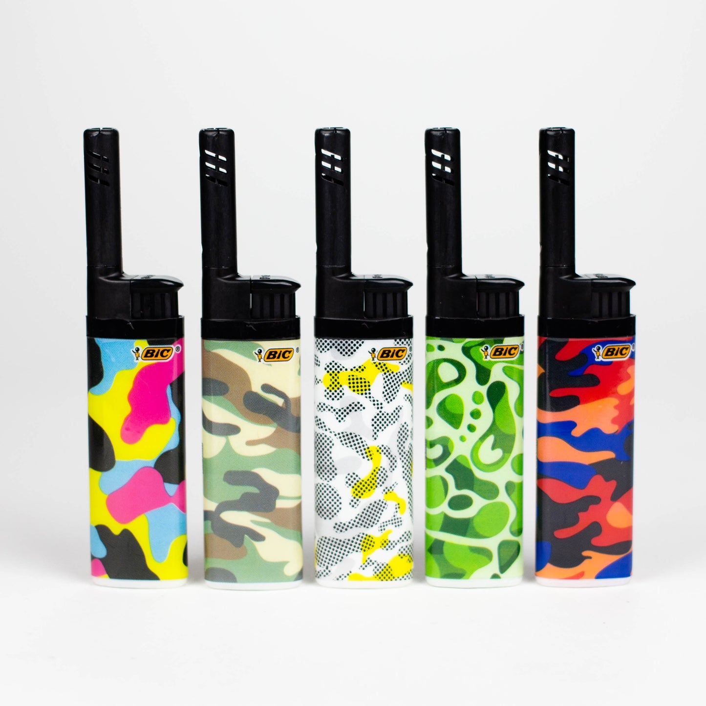 Bic EZ Reach CAMOFLAUGE Lighter - Display of 20 Torch ONE