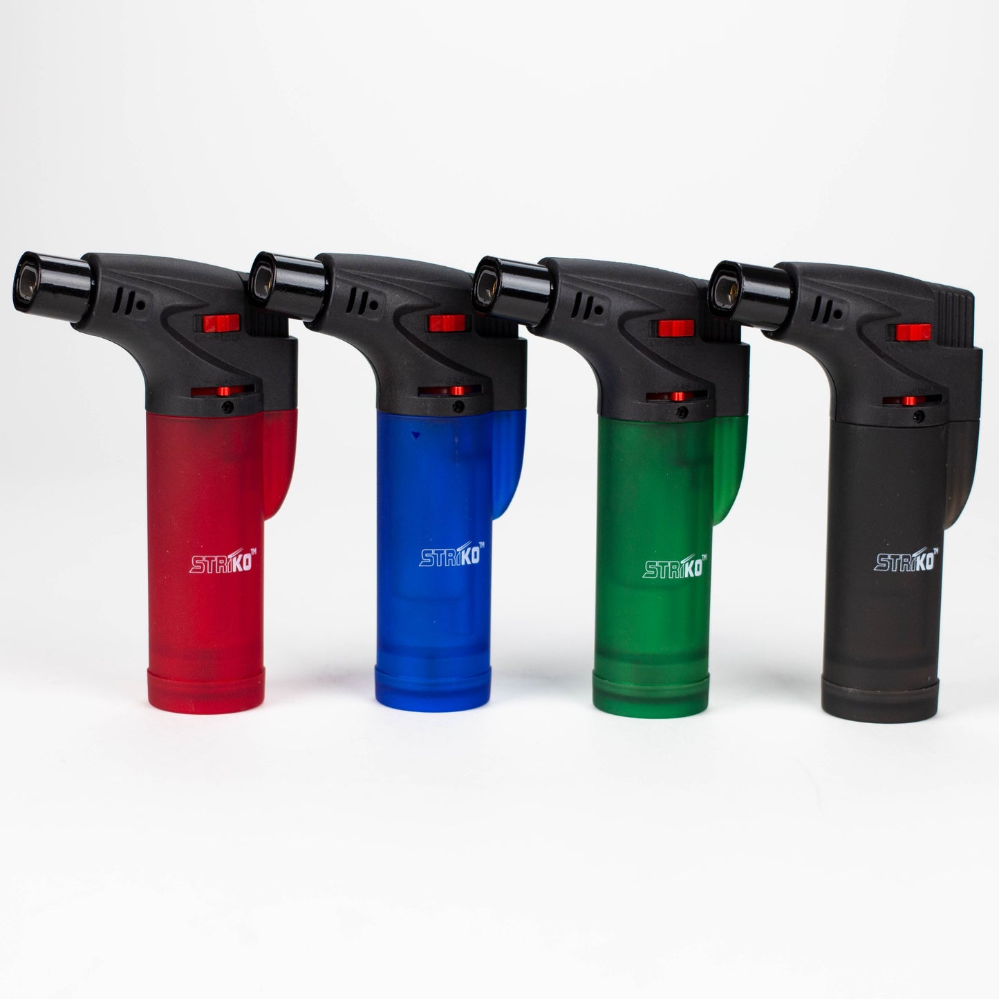 StriKo | Double Jet Torch Lighter Display of 12 Torch BB Canada Transparent