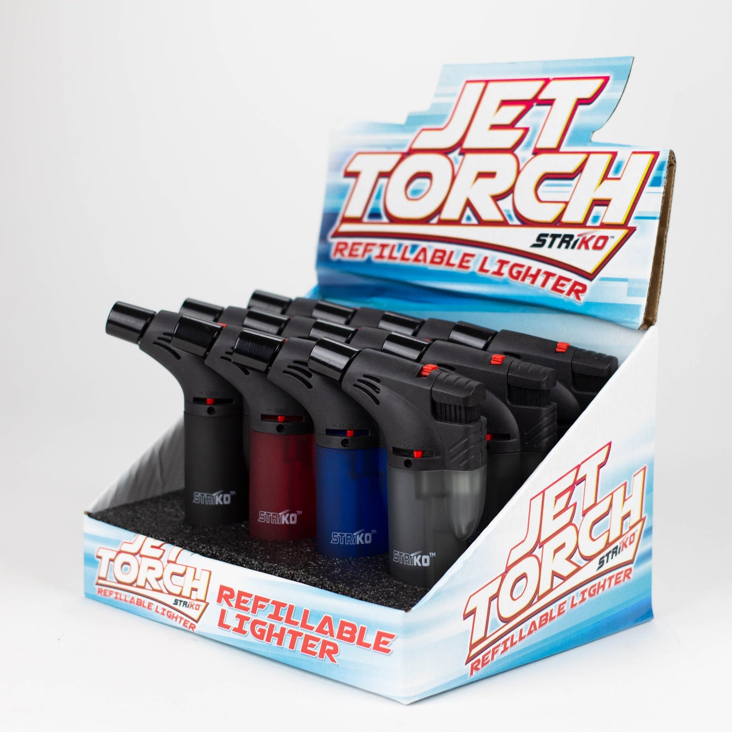 StriKo | Single Jet Torch Ligher Display of 12 [LT-UB-188] Torch BB Canada