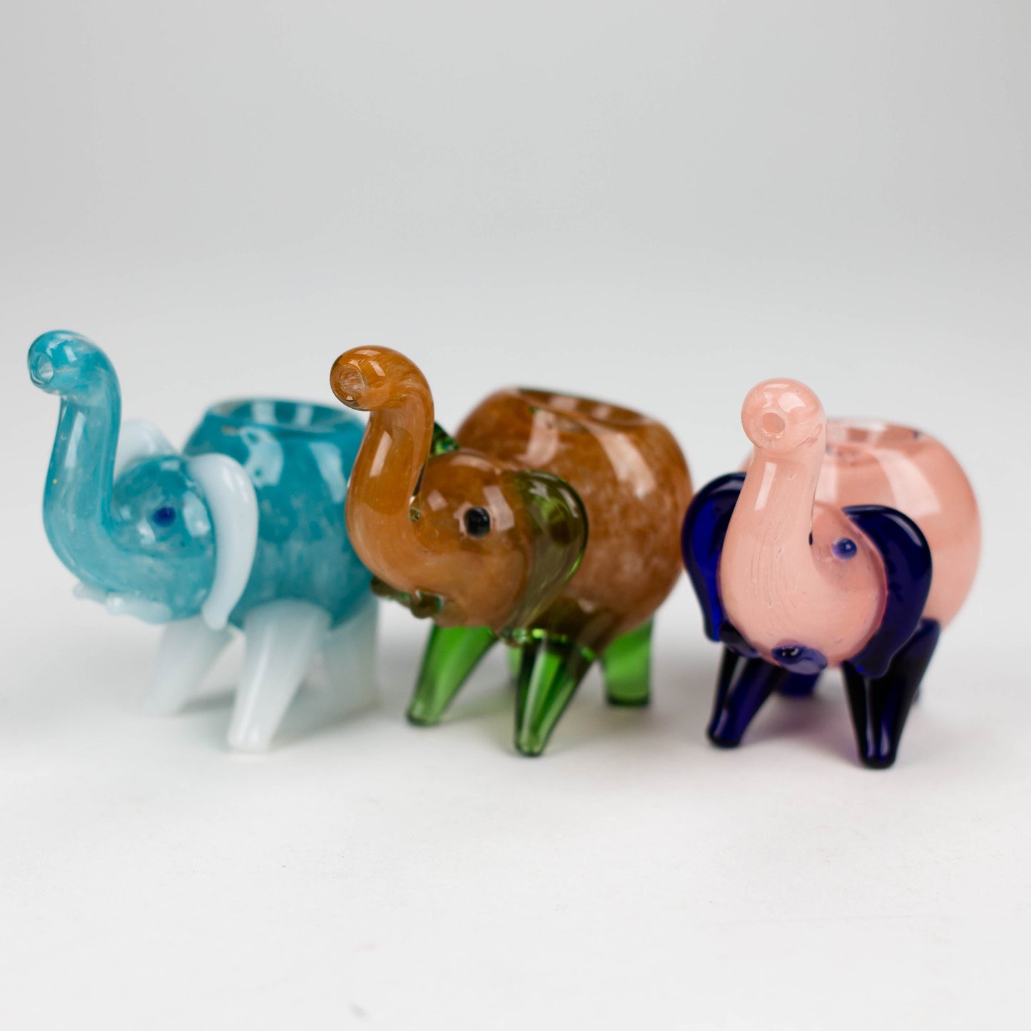Elephant shape insideout pipe small [PIP185] Glass Pipe NIBO Distribution