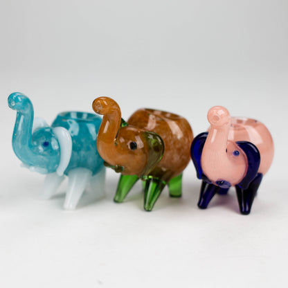 Elephant shape insideout pipe small [PIP185] Glass Pipe NIBO Distribution