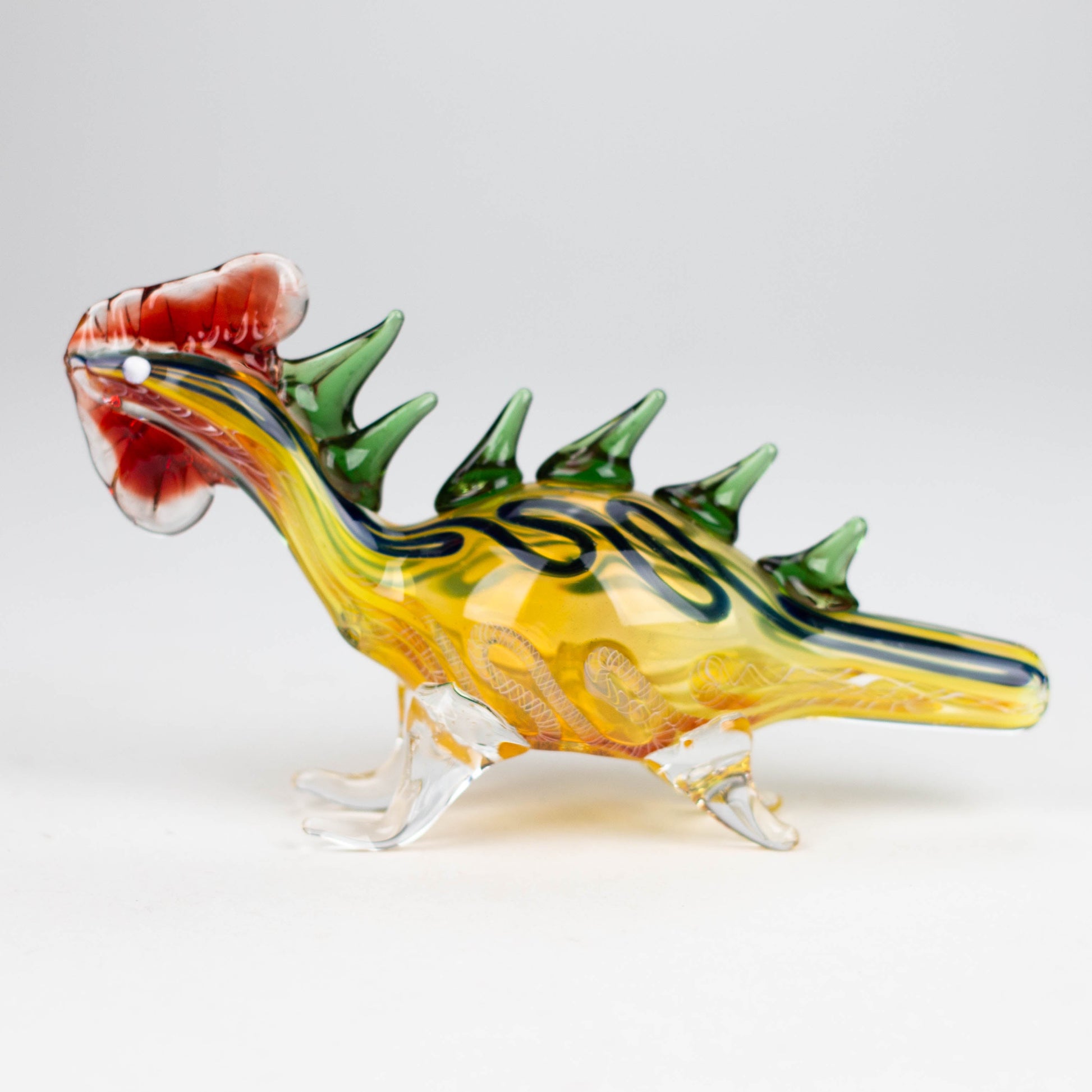 7" Lizard Insideout Glass Pipe [PIP972] Glass Pipe NIBO Distribution
