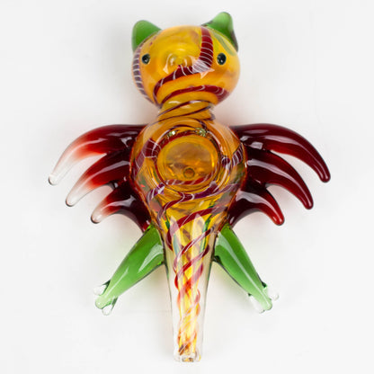 4-3/4" Bat Insideout Glass Smoking Pipe [PIP971] Glass Pipe NIBO Distribution