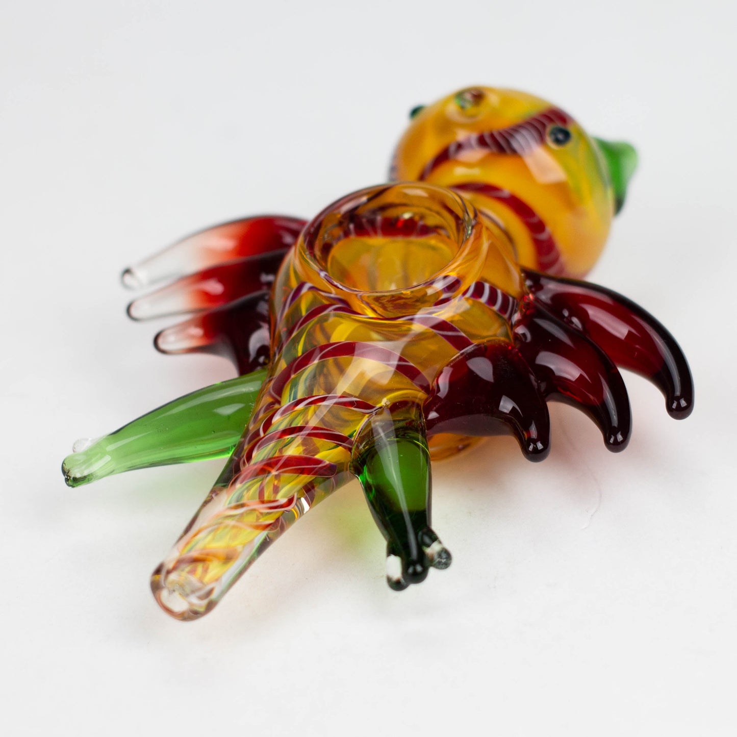 4-3/4" Bat Insideout Glass Smoking Pipe [PIP971] Glass Pipe NIBO Distribution