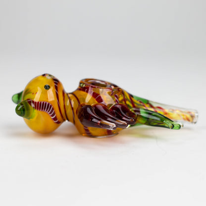 4-3/4" Bat Insideout Glass Smoking Pipe [PIP971] Glass Pipe NIBO Distribution