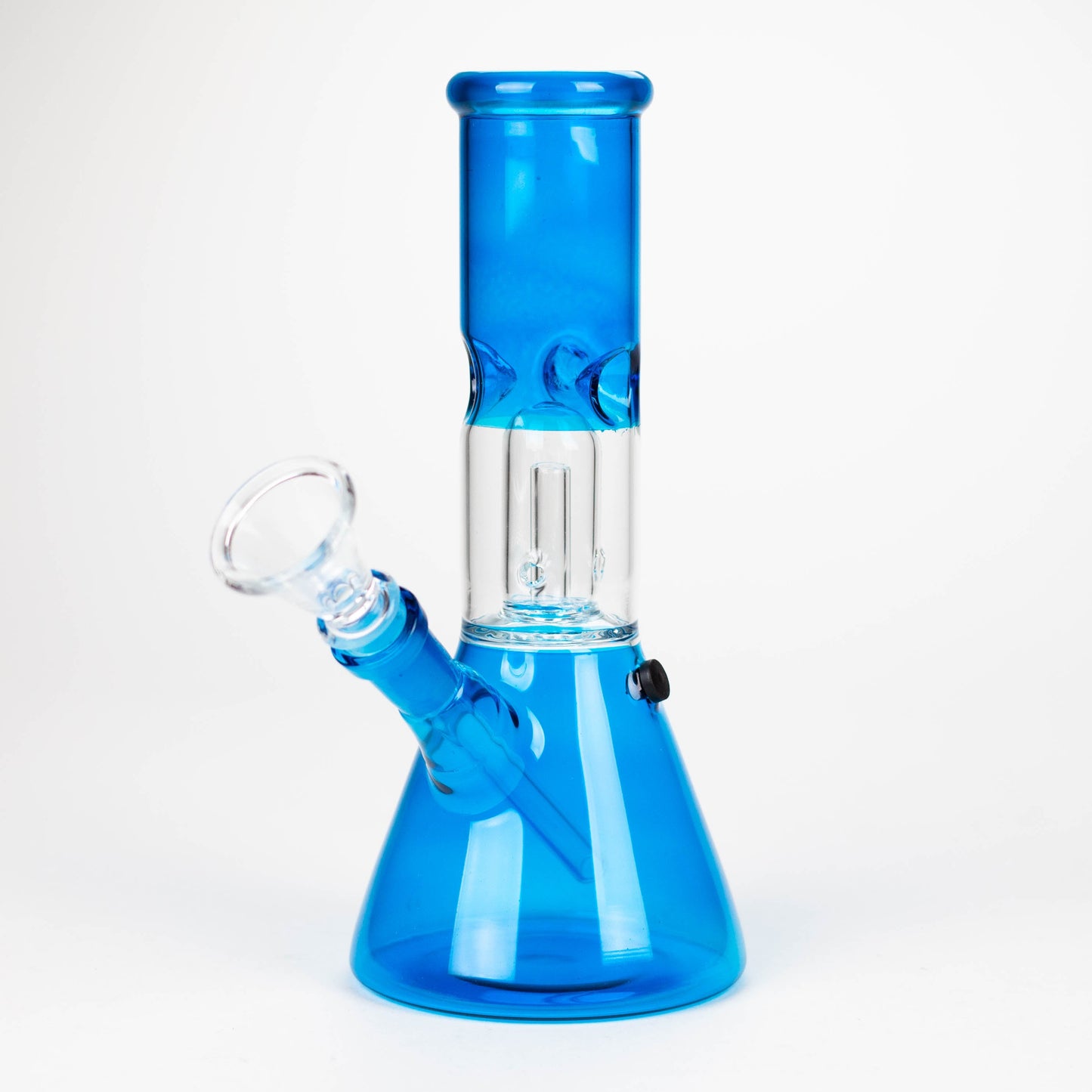 8" single dome Percolator glass water bong [GHWP-24] Glass Bong Purple Haze Smoke Inc Blue