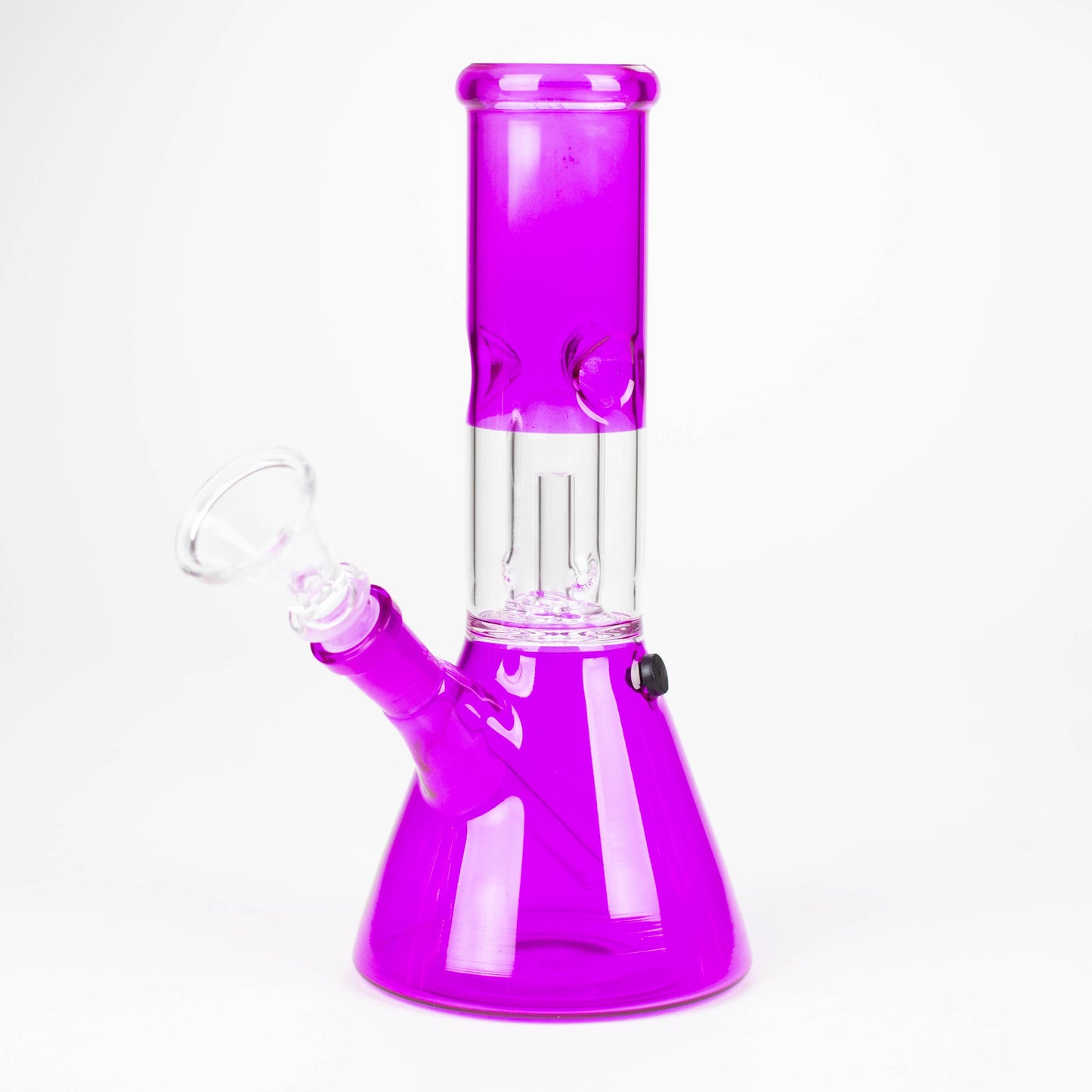 8" single dome Percolator glass water bong [GHWP-24] Glass Bong Purple Haze Smoke Inc Purple