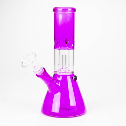 8" single dome Percolator glass water bong [GHWP-24] Glass Bong Purple Haze Smoke Inc Purple