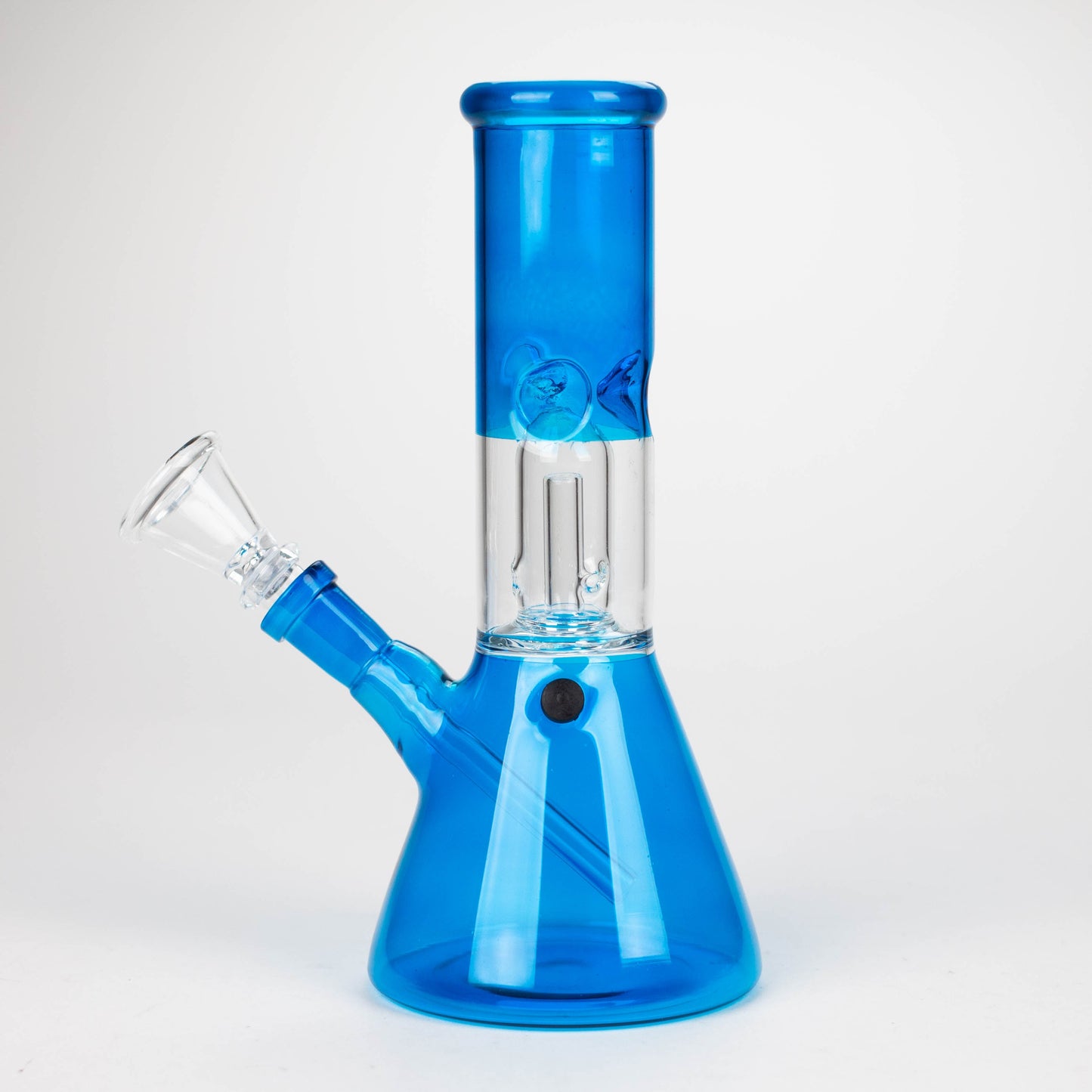 8" single dome Percolator glass water bong [GHWP-24] Glass Bong Purple Haze Smoke Inc