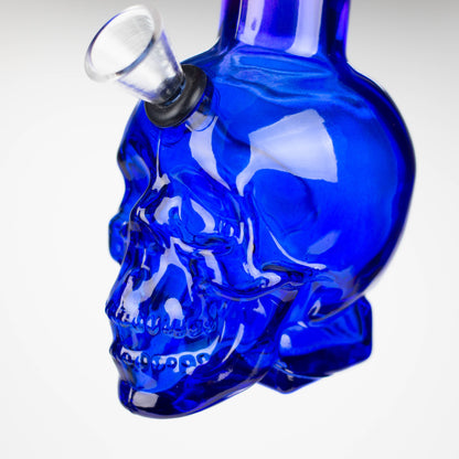 6" Mini Skull base soft glass water bong [SH36xx] Glass Bong 777 Smoke