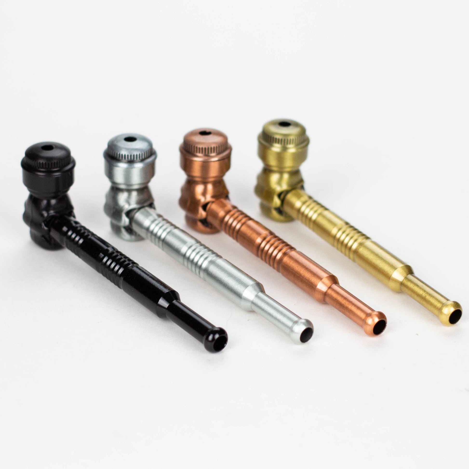 Sugar Skull | Super Slim Metal Pipe With Screen Extra Long Box Of 12 Metal Pipe 777 Smoke