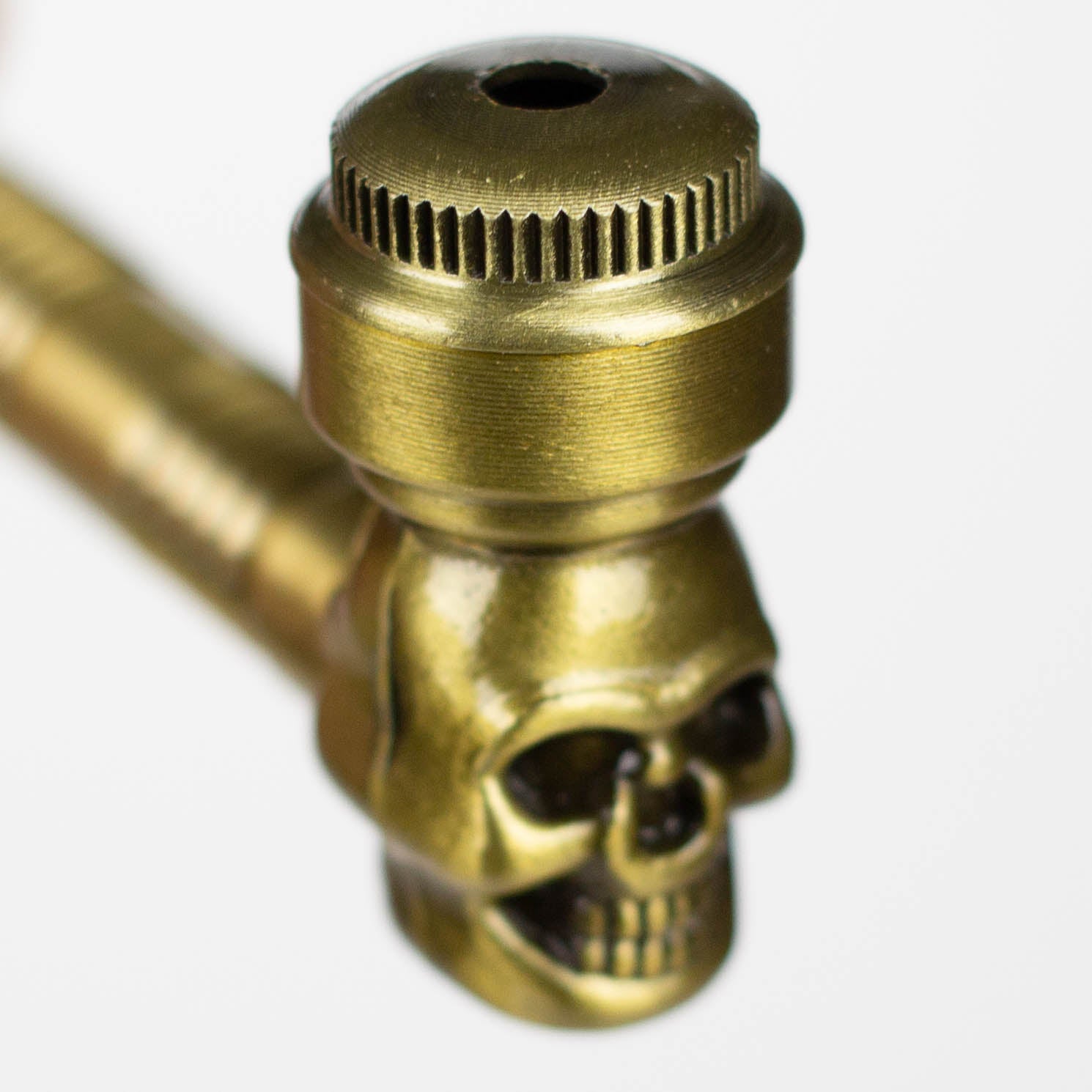 Sugar Skull | Super Slim Metal Pipe With Screen Extra Long Box Of 12 Metal Pipe 777 Smoke