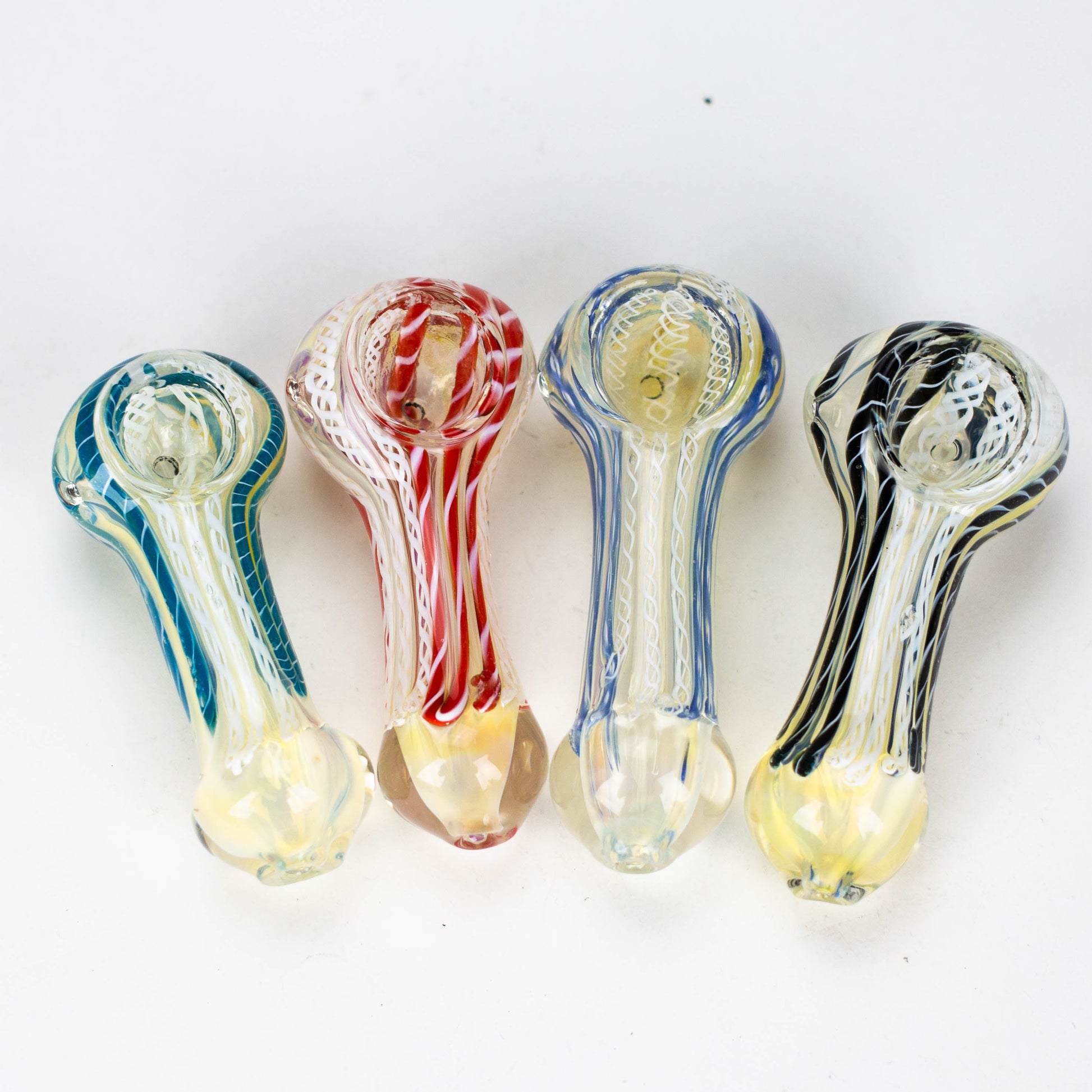 3.5" softglass hand pipe Pack of 2 [11584] Glass Pipe ONE