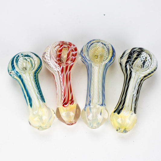 3.5" softglass hand pipe Pack of 2 [11584] Glass Pipe ONE