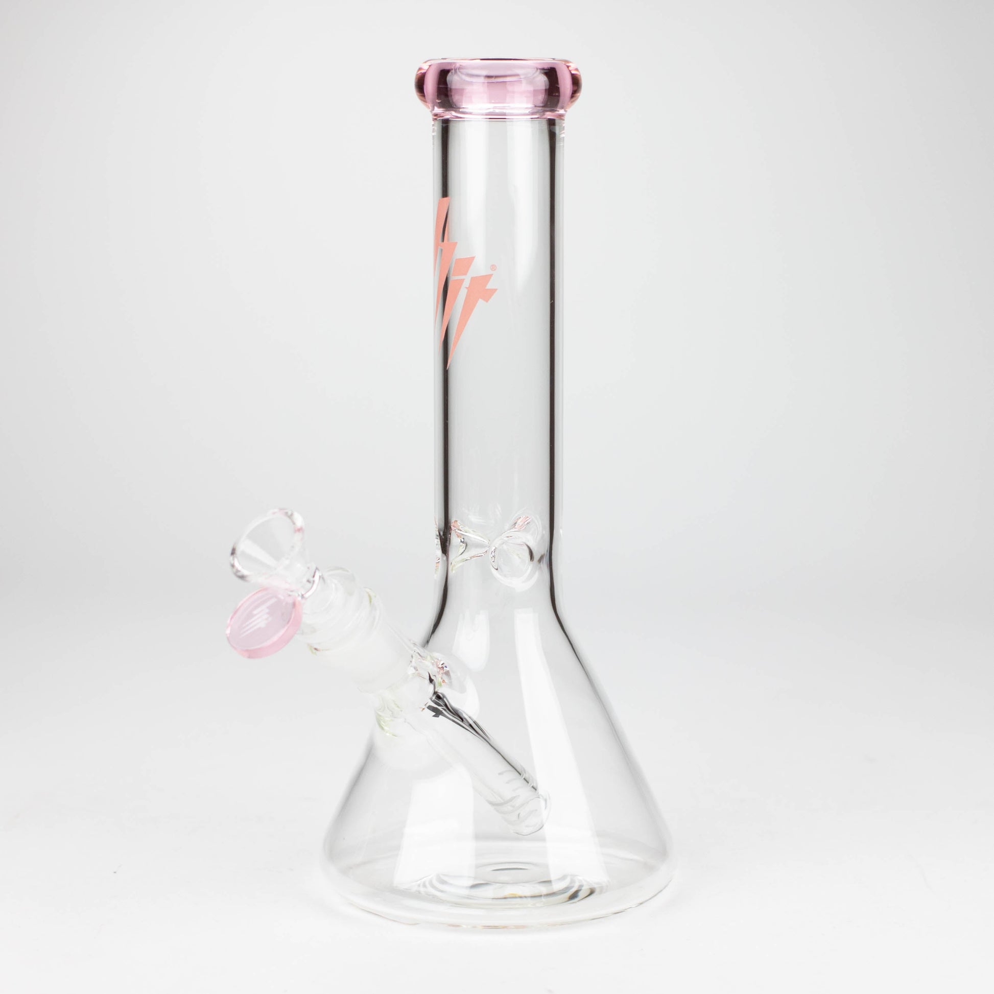 HIT | 10" Glass Water Pipe Glass Bong NIBO Distribution Pink