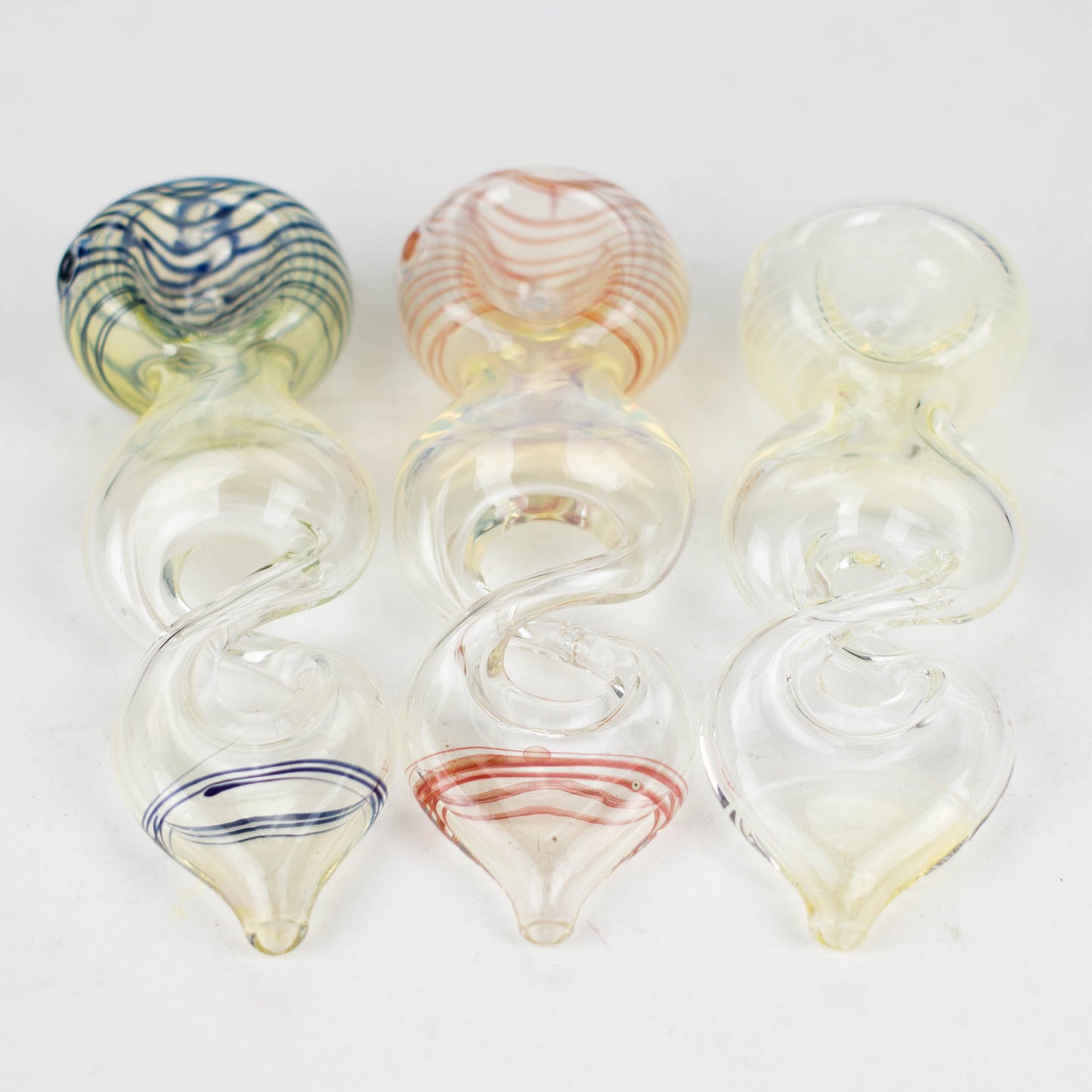 4" Color change Twist Single Outside Pipe Glass Pipe NIBO Distribution