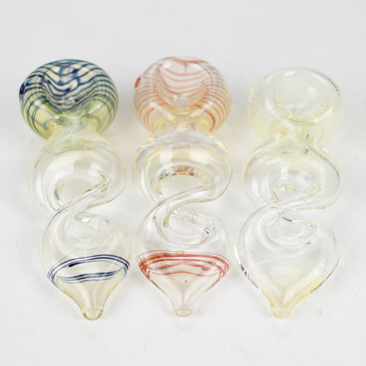 4" Color change Twist Single Outside Pipe Glass Pipe NIBO Distribution
