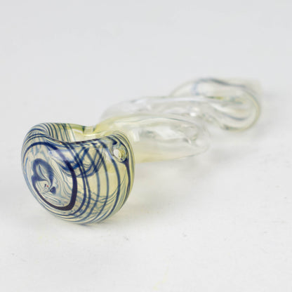 4" Color change Twist Single Outside Pipe Glass Pipe NIBO Distribution