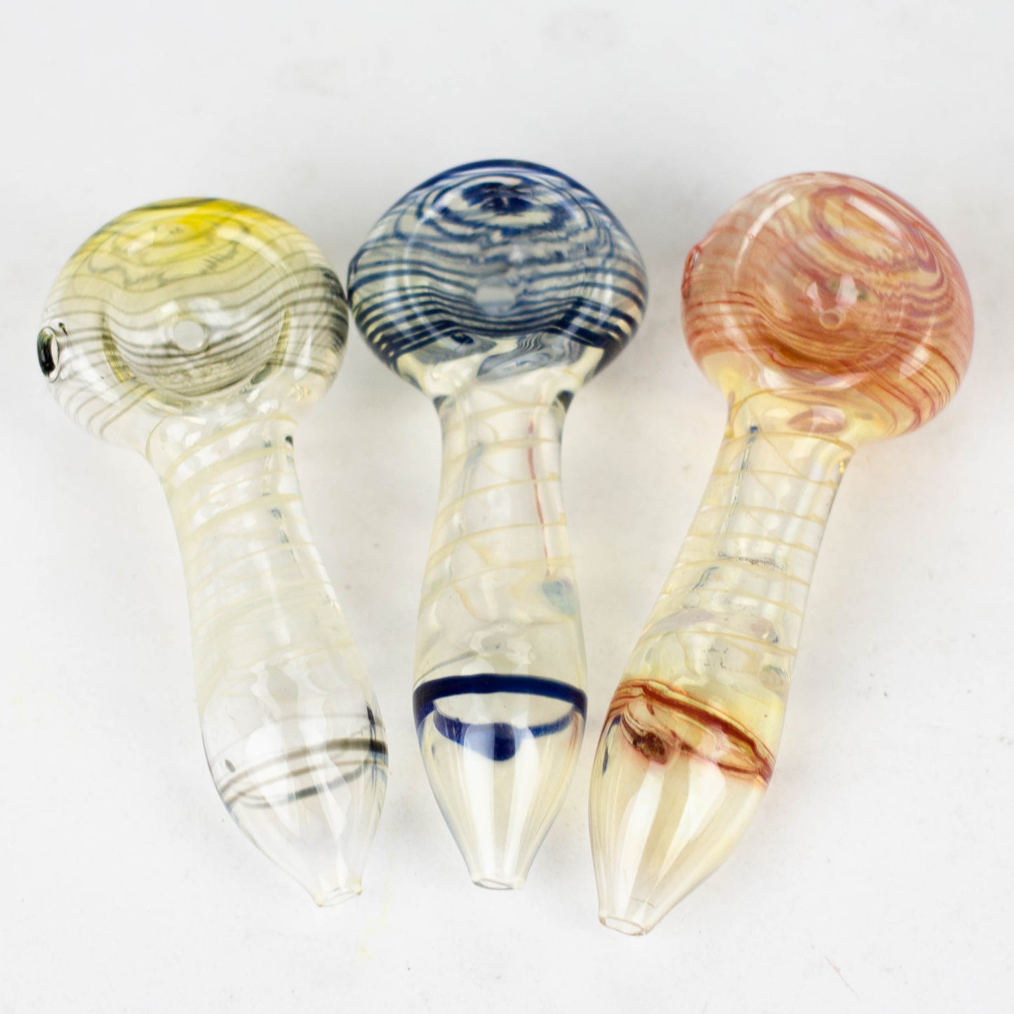 2.5" Color change spiral Single Outside Pipe Glass Pipe NIBO Distribution