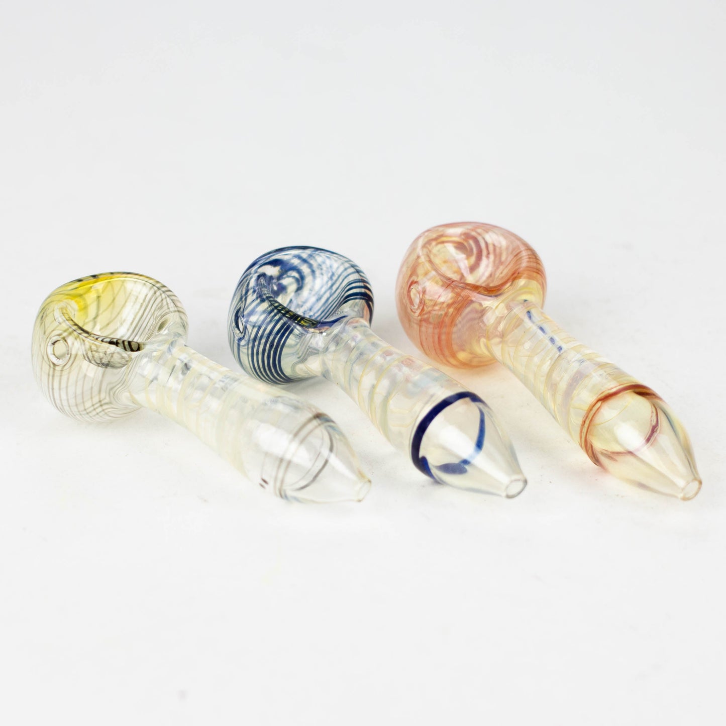 2.5" Color change spiral Single Outside Pipe Glass Pipe NIBO Distribution