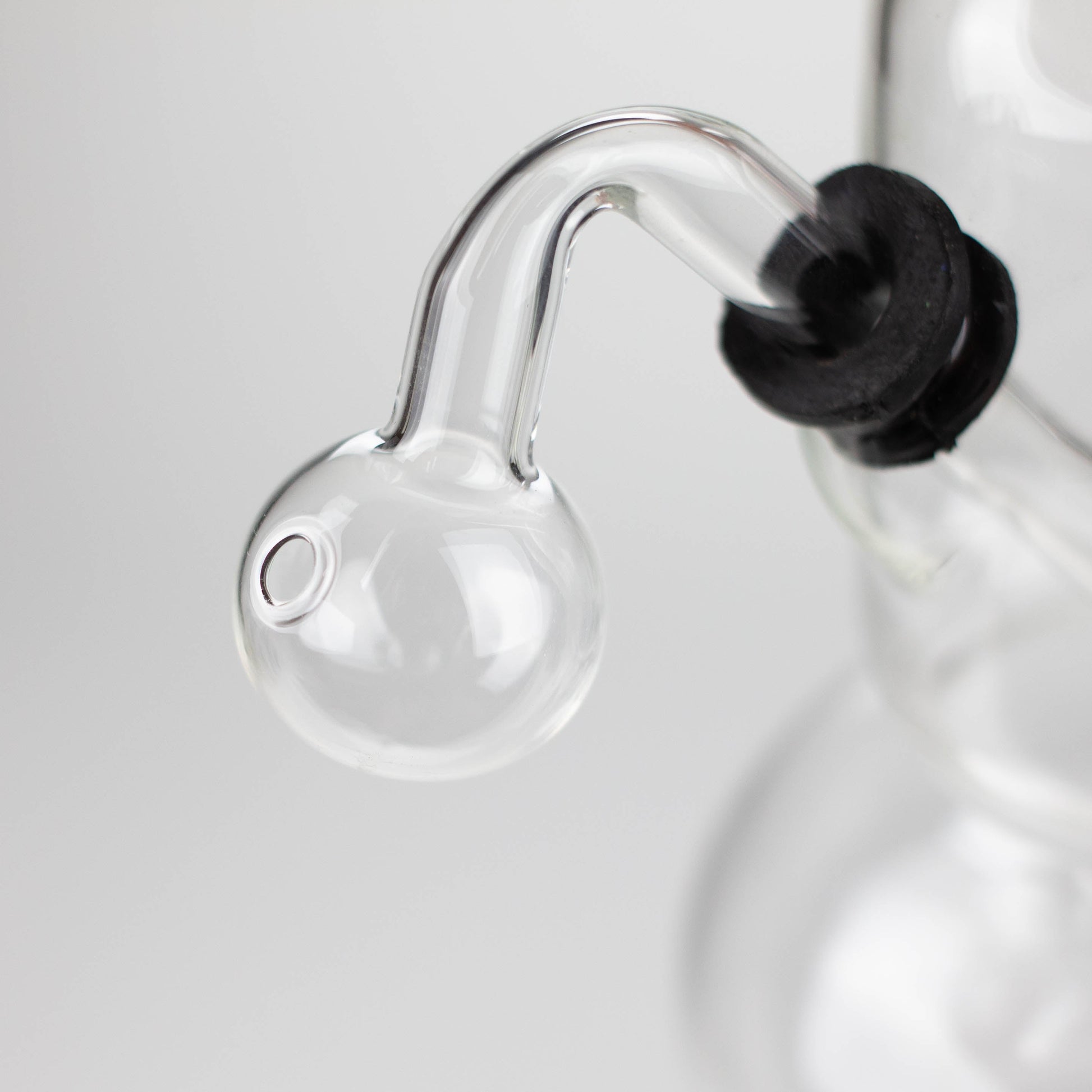 6" OIL RIG ROUND WITH STICKER Glass Rig Bongzie Smokes