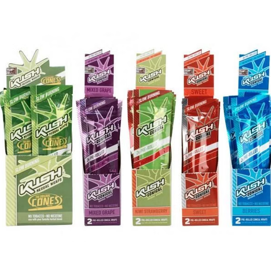 KUSH® | Hemp Wrap 2pk 25/box Leaf Wrap LEHIGH WHOLESALE