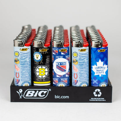 Bic Regular Lighter [Maxi NHL Original Six] - Display of 50 Lighter ONE