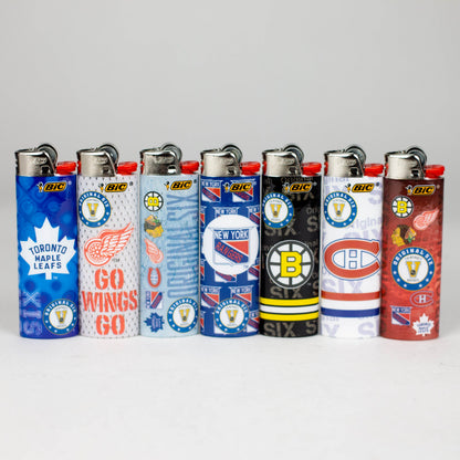 Bic Regular Lighter [Maxi NHL Original Six] - Display of 50 Lighter ONE