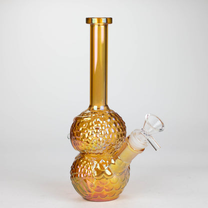9" Owl Electroplate Glass Bong Glass Bong 777 Smoke