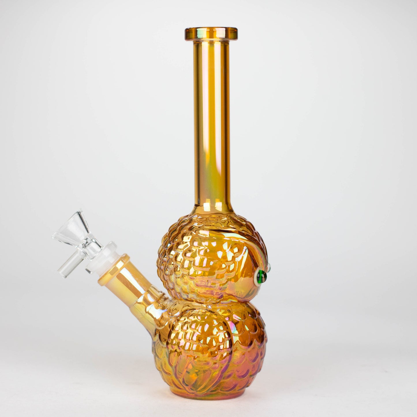 9" Owl Electroplate Glass Bong Glass Bong 777 Smoke