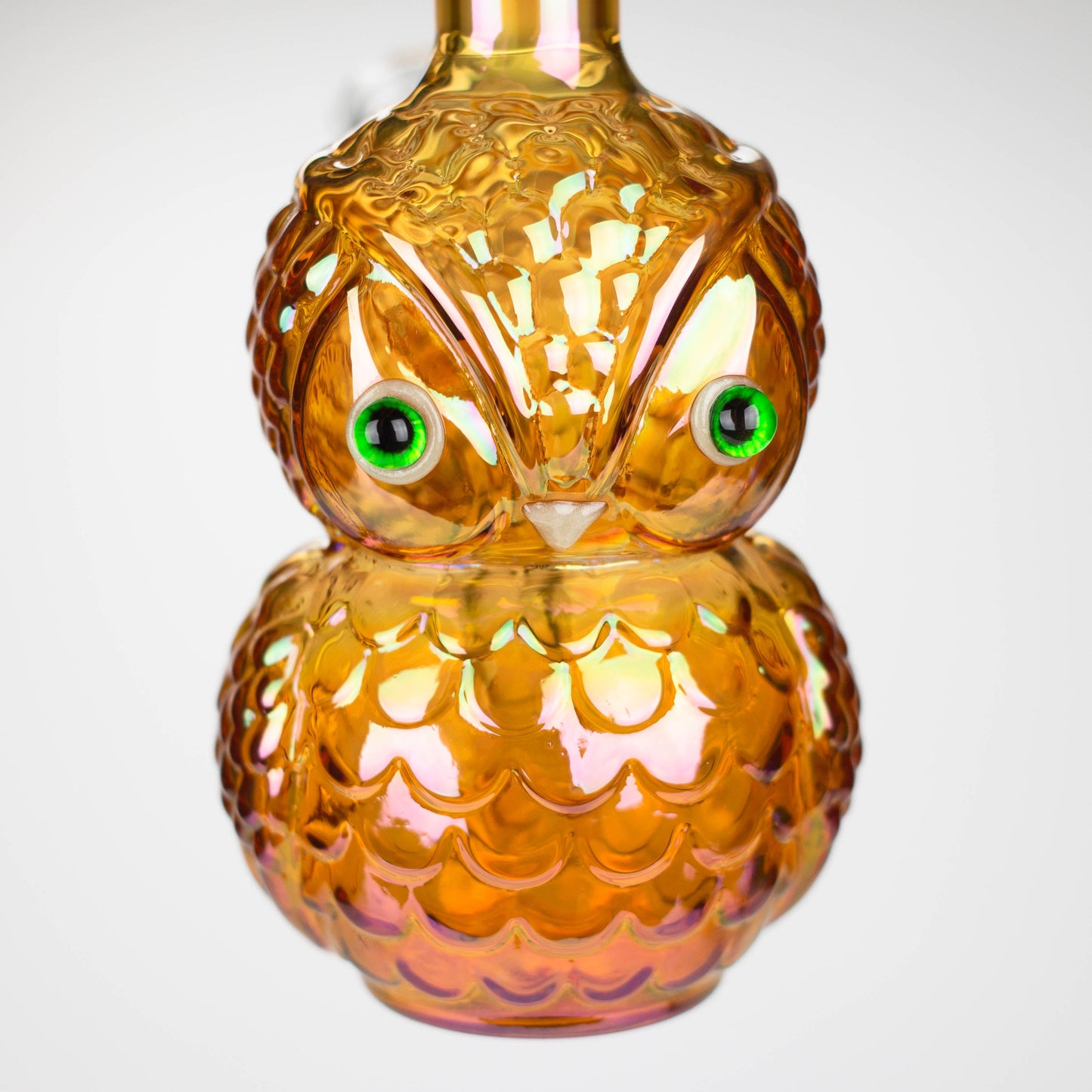 9" Owl Electroplate Glass Bong Glass Bong 777 Smoke