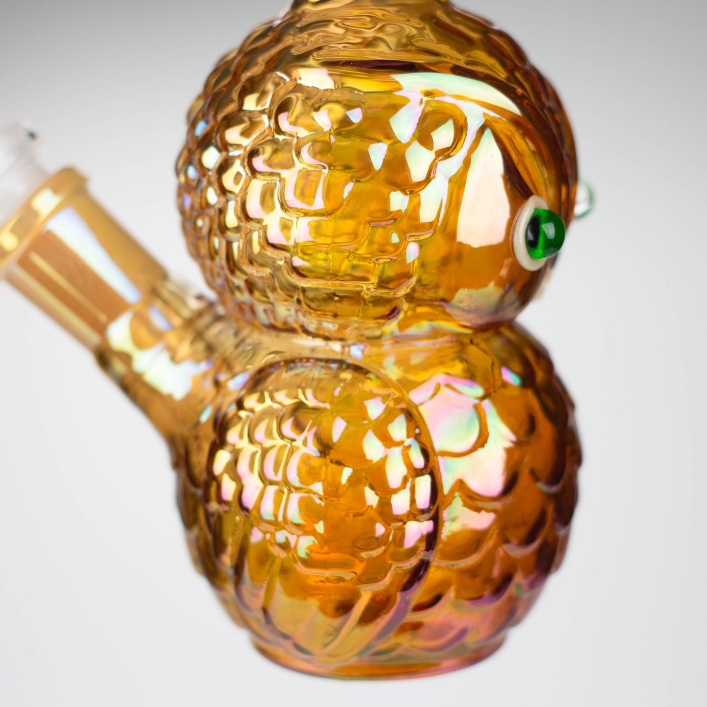 9" Owl Electroplate Glass Bong Glass Bong 777 Smoke