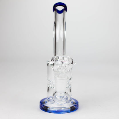 7" Bent neck glass bubbler with Honeycomb diffuser Glass Bong Bongzie Smokes