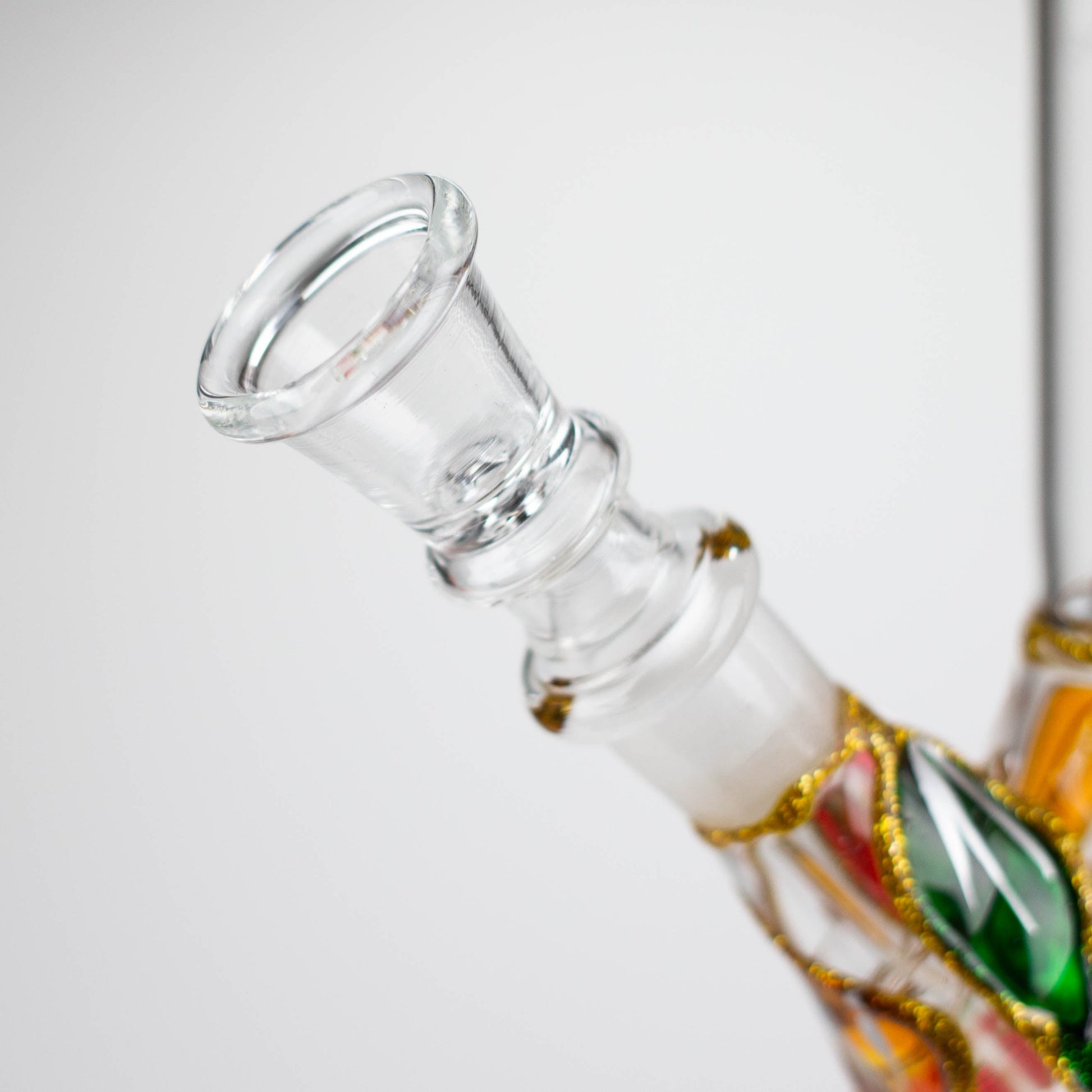 8" Handcrafted Single Dome Percolator Ice Bong-Assorted Glass Bong Bongzie Smokes