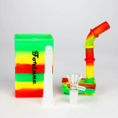 Fortune | 8" Silicone Square Pipe-Assorted [SP1001] Resin · Silicone · Plastic Bong Fortune