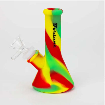 Fortune | 5" Silicone Bong-Assorted [SP1038] Resin · Silicone · Plastic Bong Fortune