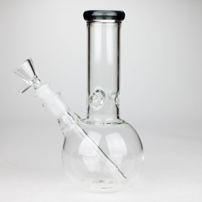 9" Round base glass bong Glass Bong Bongzie Smokes