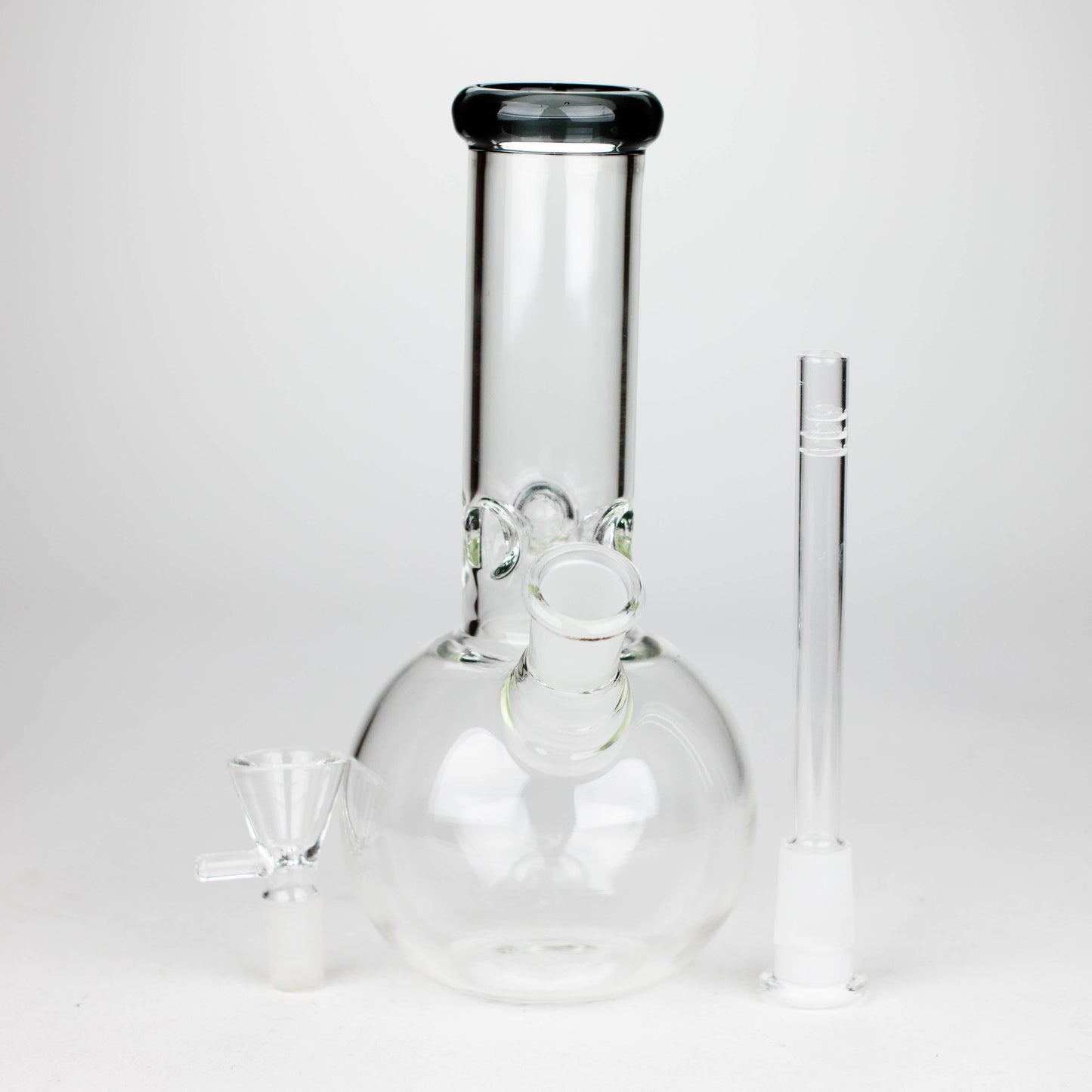 9" Round base glass bong Glass Bong Bongzie Smokes