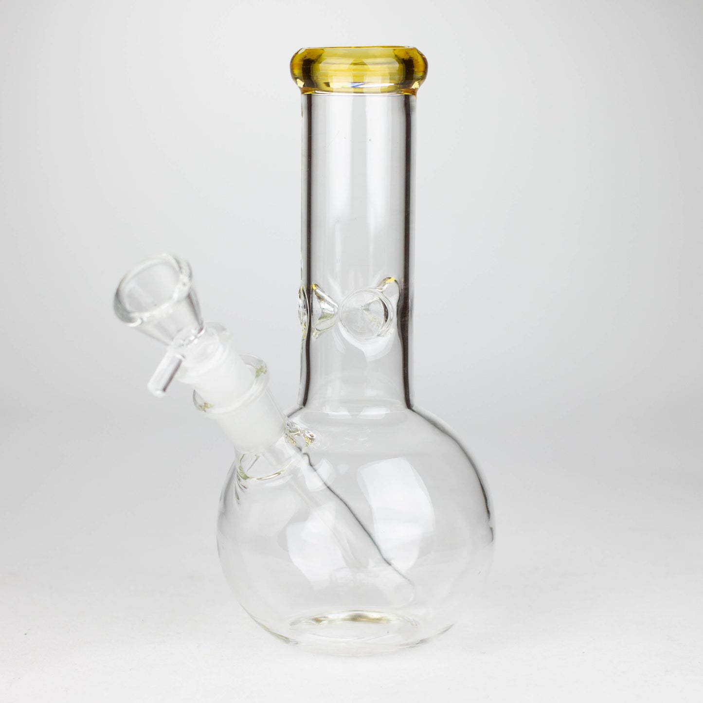 9" Round base glass bong Glass Bong Bongzie Smokes YELLOW