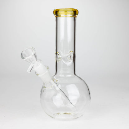 9" Round base glass bong Glass Bong Bongzie Smokes YELLOW