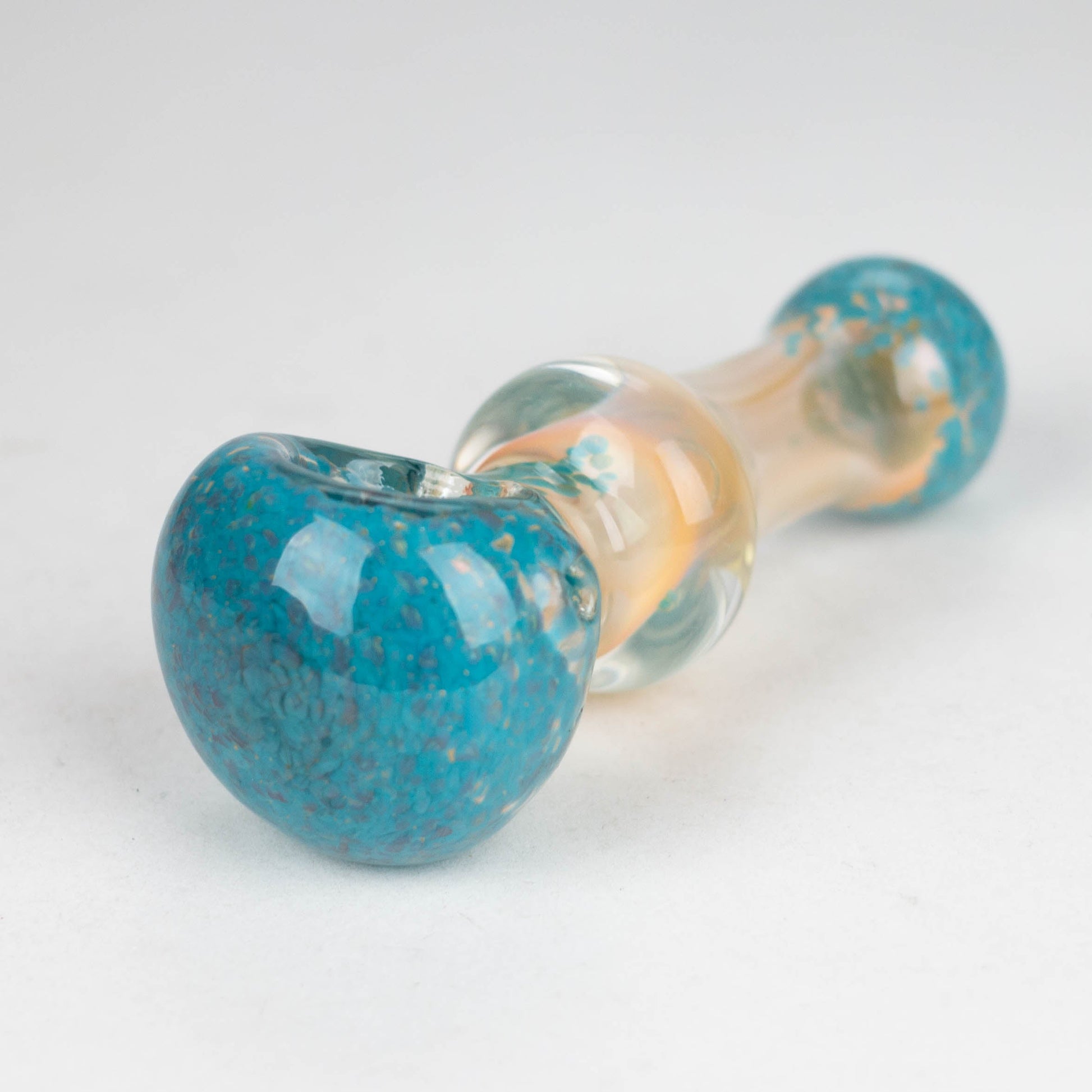 5” Gold Fumed Hand Pipe Pack of 2 [BZS-0092] Glass Pipe Bongzie Smokes