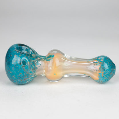 5” Gold Fumed Hand Pipe Pack of 2 [BZS-0092] Glass Pipe Bongzie Smokes