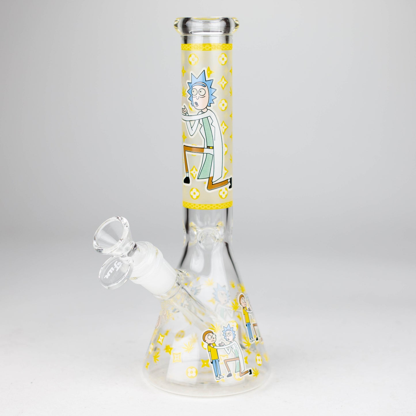 9" Glow In The Dark 4mm glass bong [S60] Glass Bong Super Supplys Inc Design A