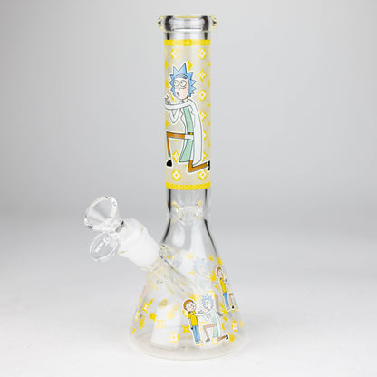 9" Glow In The Dark 4mm glass bong [S60] Glass Bong Super Supplys Inc Design A