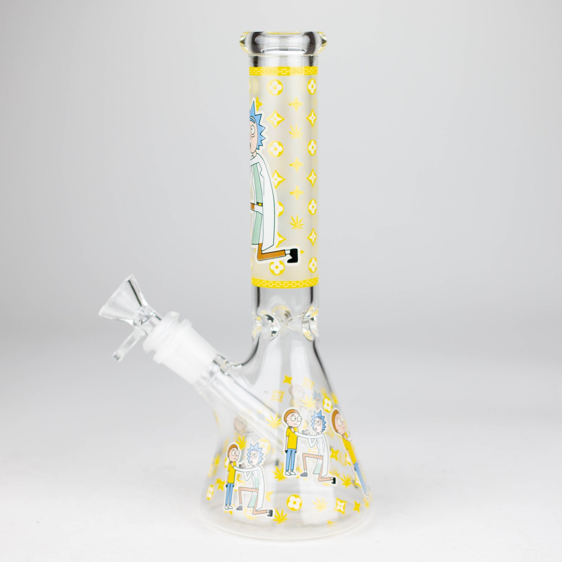 9" Glow In The Dark 4mm glass bong [S60] Glass Bong Super Supplys Inc